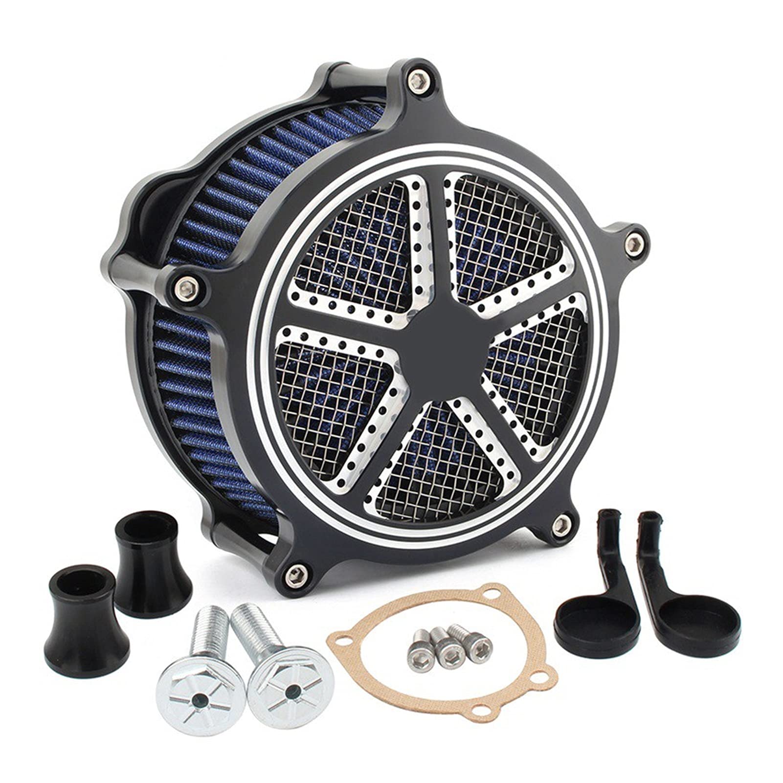 Rynplex Luftfilter, for Harley, Sportster Luftfiltereinlass Blauer Filter Zweiundsiebzig Achtundvierzig Eisen 883 48 72 XL883 XL1200 1991-2021 Lufteinlassfilter(I) von Rynplex