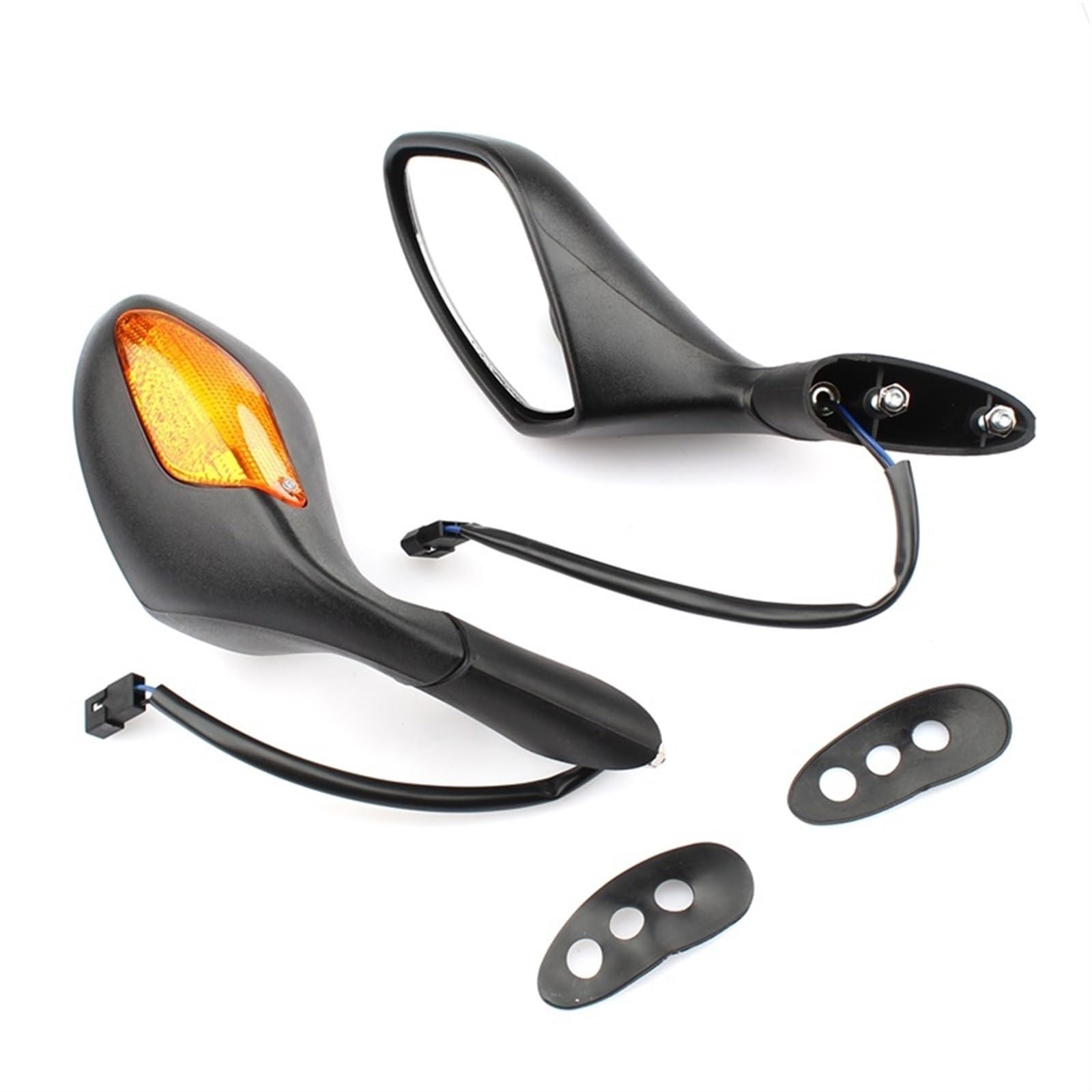 Rynplex Motorrad Blinker Rückansicht Rückspiegel, for Aprilia, RSV4 2004-2014 GPR 125 150 Verstellbare Motorradspiegel von Rynplex