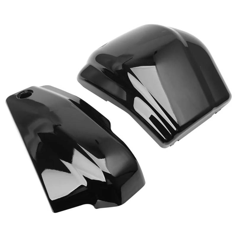 Rynplex Motorrad Licht Schwarz Batterie Seitenabdeckungen Verkleidung, for Yamaha, Dragstar Vstar XVS1100 Classic Custom 1999-2011 Batterieseitige Verkleidungsabdeckungen von Rynplex