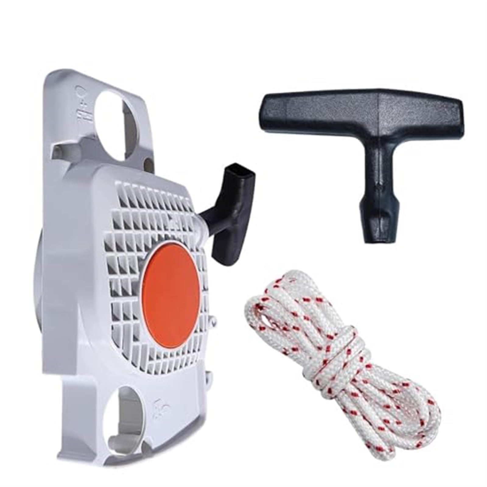 Rynplex Rückstoßstarter-Baugruppe, for STIHL, MS180 MS170 MS 170 180 017 018 mit Startergriffseil, 2-Takt-Kettensägenteile Rückholfeder von Rynplex