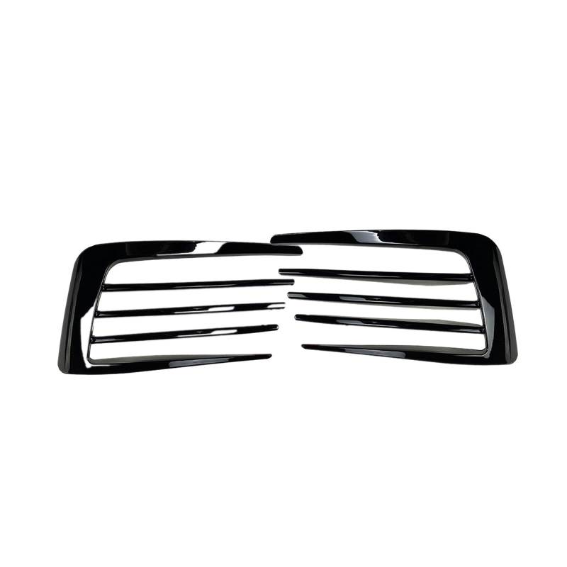 Rynplex Seitliche Lüftungsschlitzverkleidung for die vordere Stoßstange, for VW, for Golf, 7 GTI 2013-2016 Schwarzer Auto-Ansaugrahmen-Kühlergrill-Splitter-Spoiler-Canard-Lippe Frontstoßstangen-Spoile von Rynplex