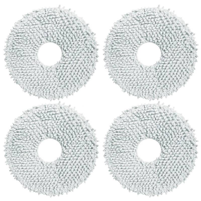 Rynplex for Dreame, Bot L10s Ultra / L10s Pro Zubehör Roboter Staubsauger Ersatzteile Ersatz Wichtigsten Pinsel Hepa-Filter Mopp Tuch Roboter-Staubsaugerteile(4PCS Cloth) von Rynplex