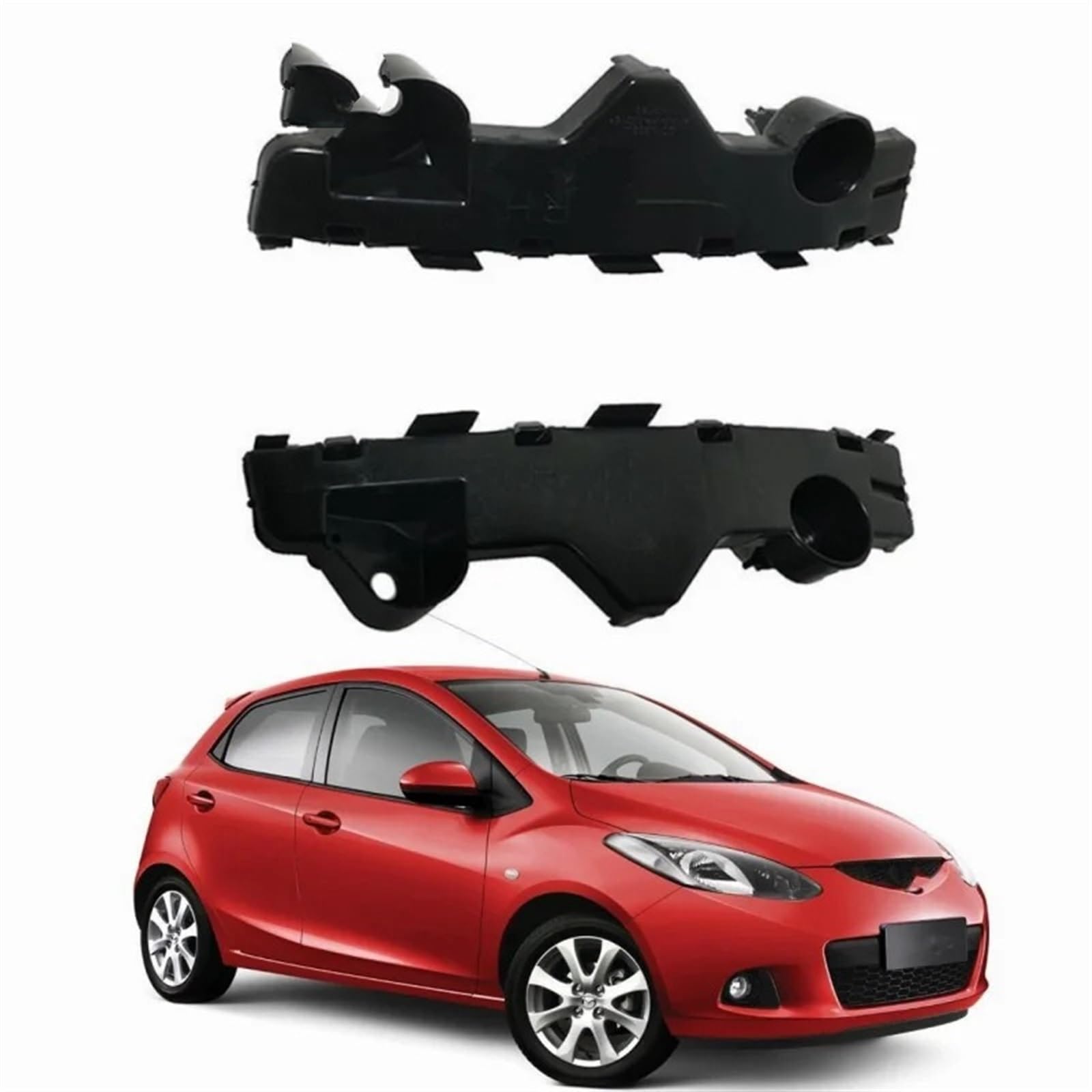 Rynplex for Mazda, for 2 Demio 2007-2011, DE Autozubehör Frontstoßstangenhalterung Halter Links rechts D01N-50-0T1 D01N-50-0U1 Stoßstangenhalterung(Left Side) von Rynplex