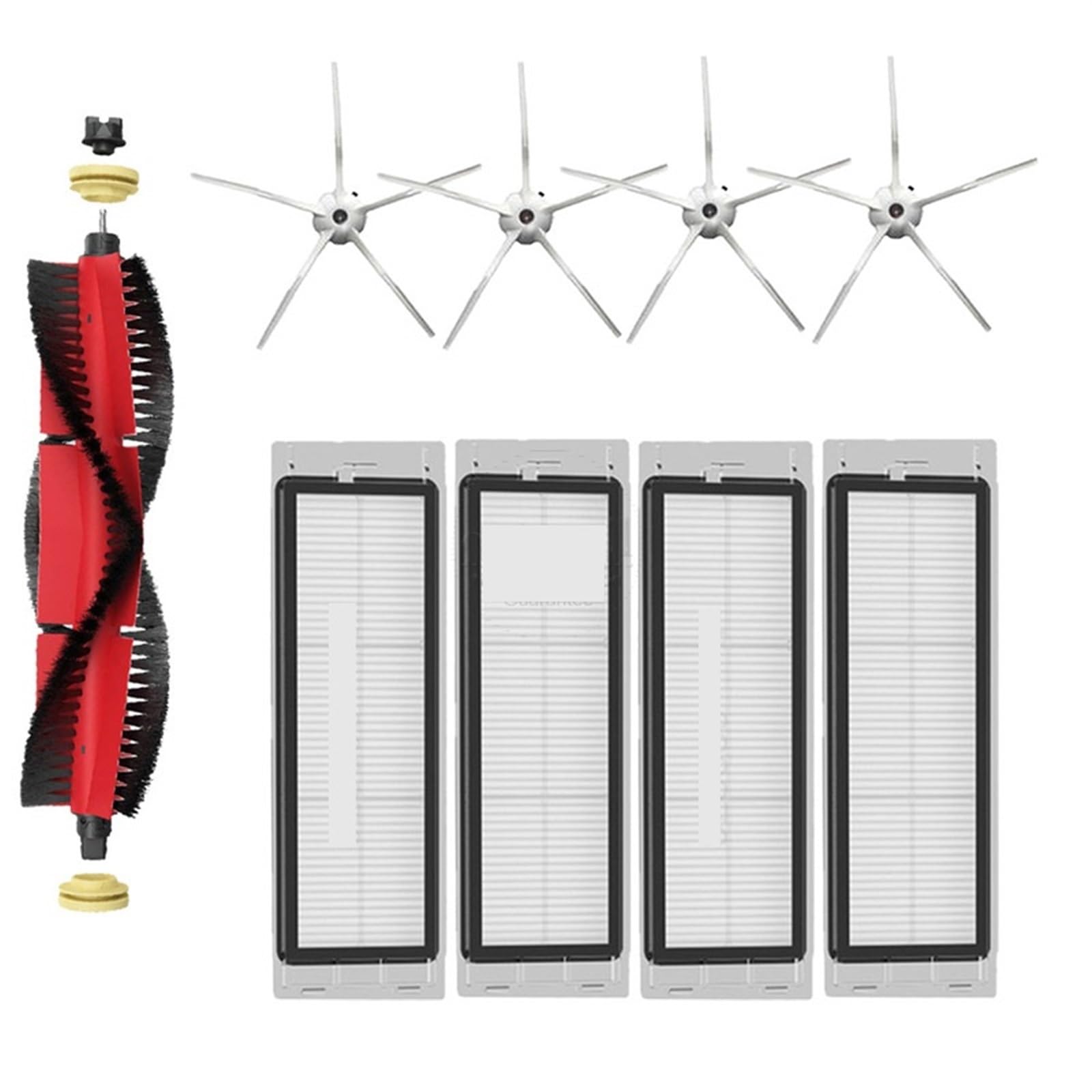 Rynplex for Xiaomi, for Roborock, S5 Max S6 S6 Maxv Zubehör Ersatzteile Staubsauger Ersatzset Rollenbürste HEPA-Filter Mopptuch Roboter-Staubsaugerteile(TM) von Rynplex