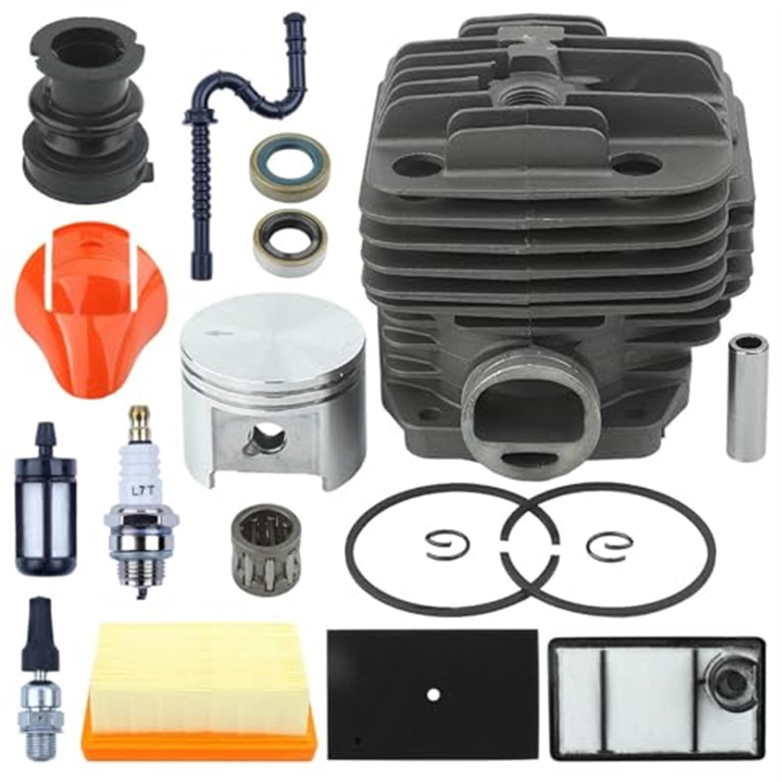 Zylinder-Kolben-Kit, Rynplex 49-mm-Zylinderkolbensatz for STIHL, BR350 Luftfilter-Ansaugtrennsäge von Rynplex