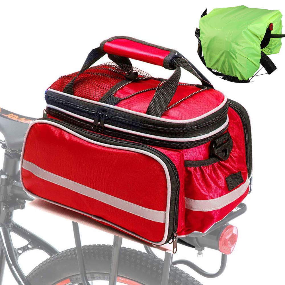 Rysmliuhan Shop Fahrradtaschen Fahrradtaschen GepäCkträGer Fahrradtasche Mountainbike-Zubehör Fahrradzubehör Fahrradzubehör Fahrradtaschen Fahrradzubehör red,Free Size von Rysmliuhan Shop