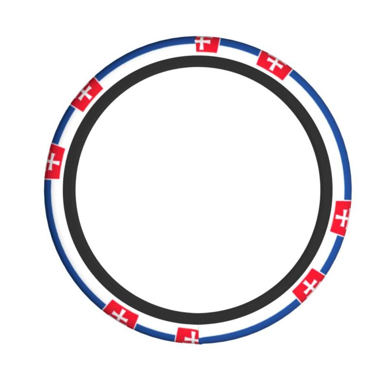 Universal-Lenkradbezug mit Flagge der Slowakei, für alle Jahreszeiten, passend für die meisten Autos, SUVs und LKWs von SABFWF