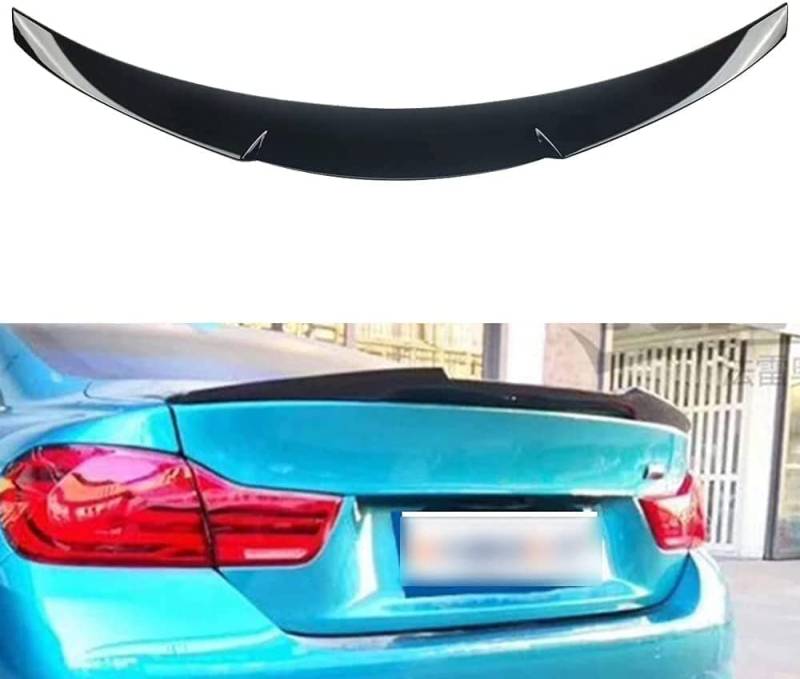 SABIB Auto ABS Heckspoiler für BMW 4er F36 Gran Coupé 2014-2019,HeckflüGel Heckspoiler Auto-Spoiler Kofferraumspoiler Umbauzubehör,A/Black von SABIB