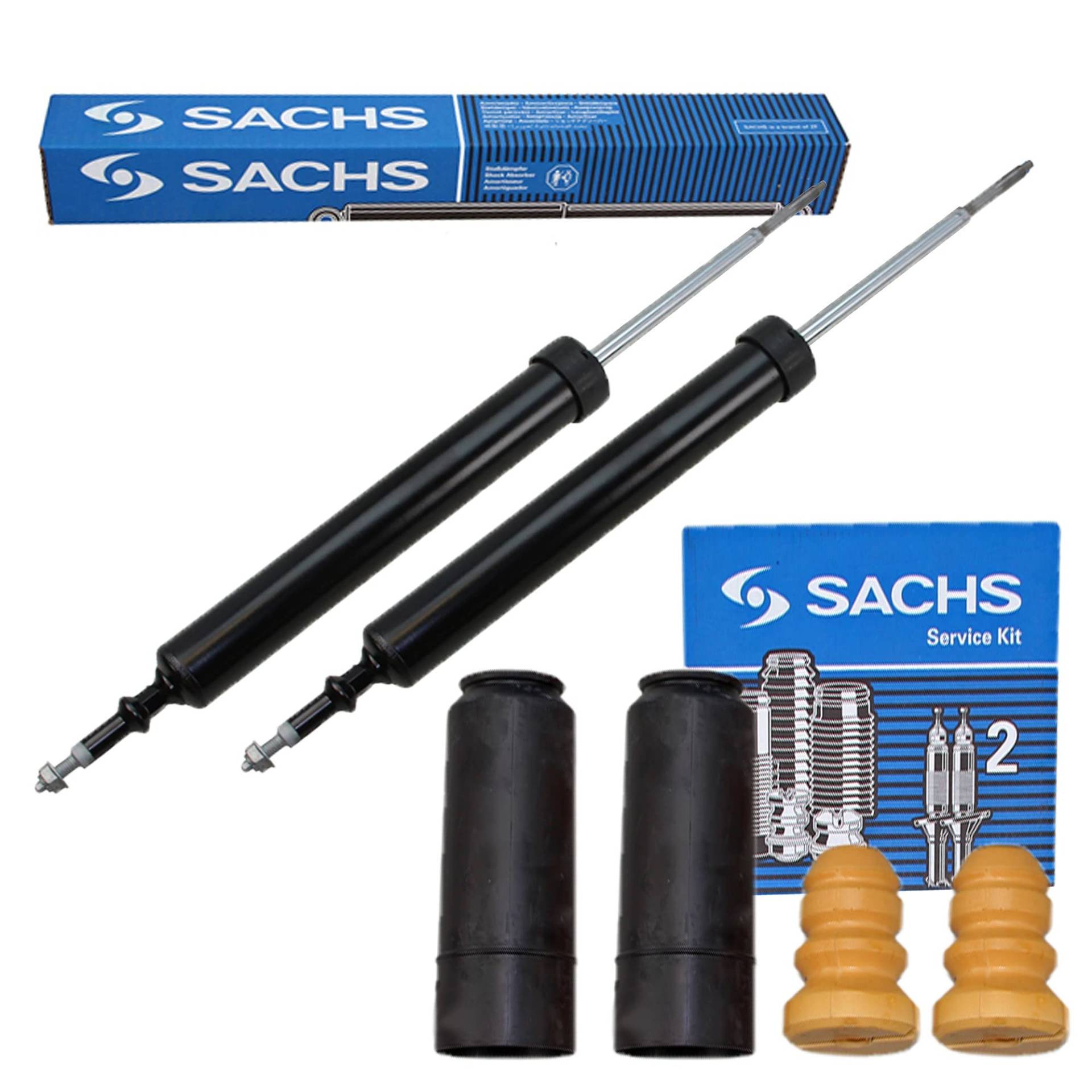 SACHS 2x Gasdruck Stoßdämpfer hinten inkl. Staubschutzsatz Kompatibel mit BMW 1er (E81), Cabriolet (E88), Coupe (E82), 3er (E90), Cabriolet (E93), Coupe (E92), Touring (E91) von SACHS