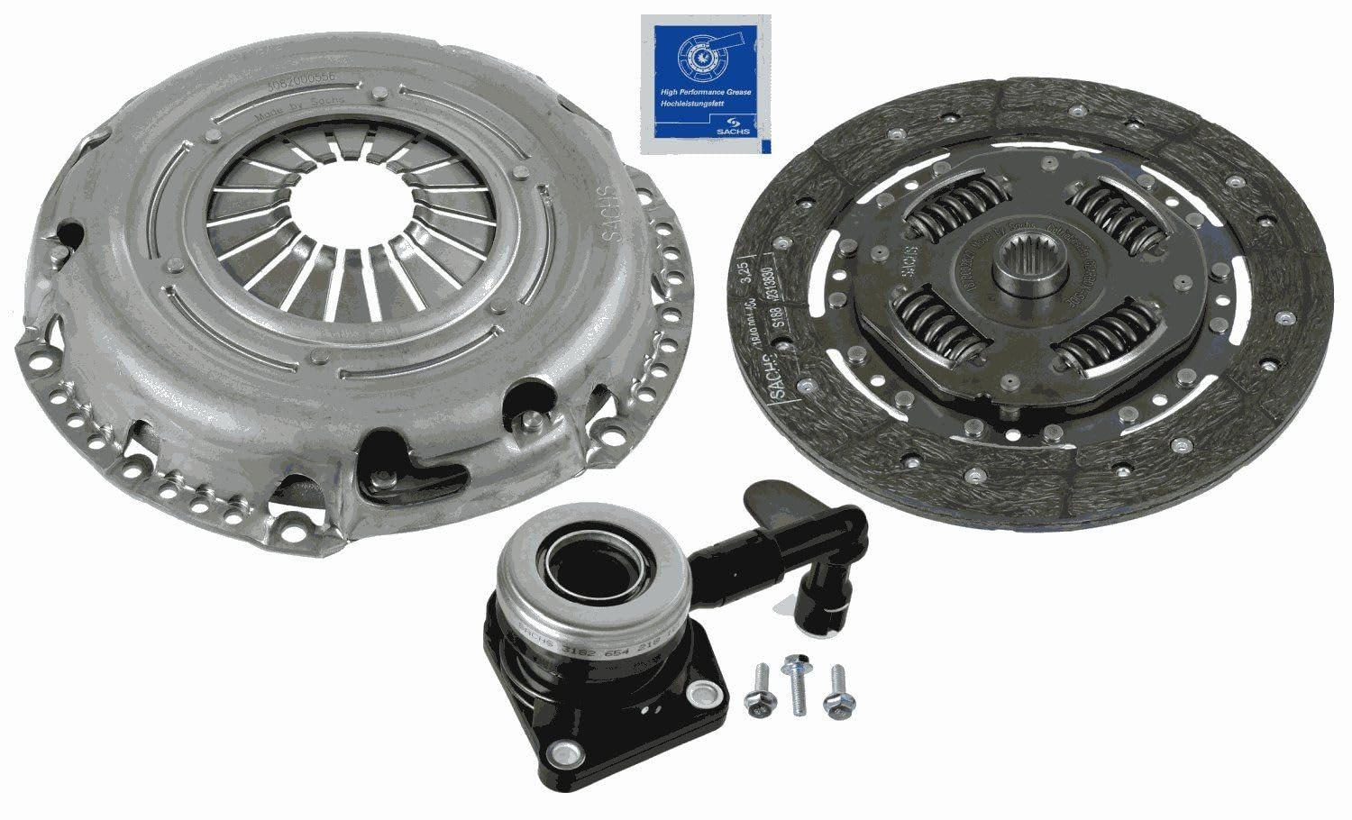 SACHS 3000 990 518 Kupplungssatz Kit Mit CSC Für Ford FOCUS II TURNIER (DA_, FFS, DS) 2004-2012 von SACHS