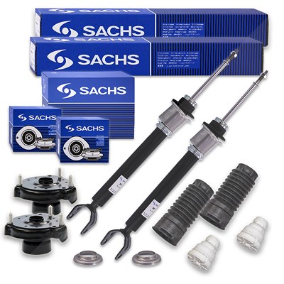 Sachs 2x Stoßdämpfer +Domlager +Staubschutz-Satz für Mercedes-Benz von SACHS