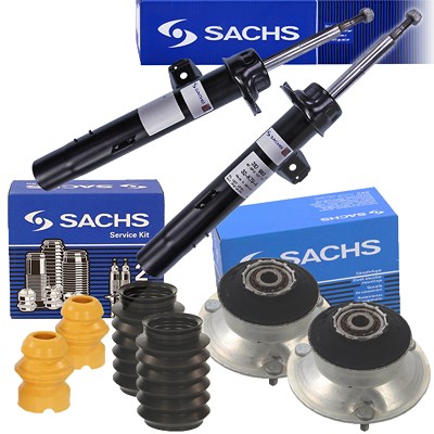 Sachs 2x Stoßdämpfer +Domlager +Staubschutz Vorderachse für BMW von SACHS