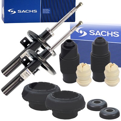 Sachs 2x Stoßdämpfer +Domlager +Staubschutz Vorderachse für Ford, Seat, VW von SACHS