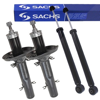 Sachs 4x Stoßdämpfer vorne + hinten für Seat, Skoda, VW von SACHS