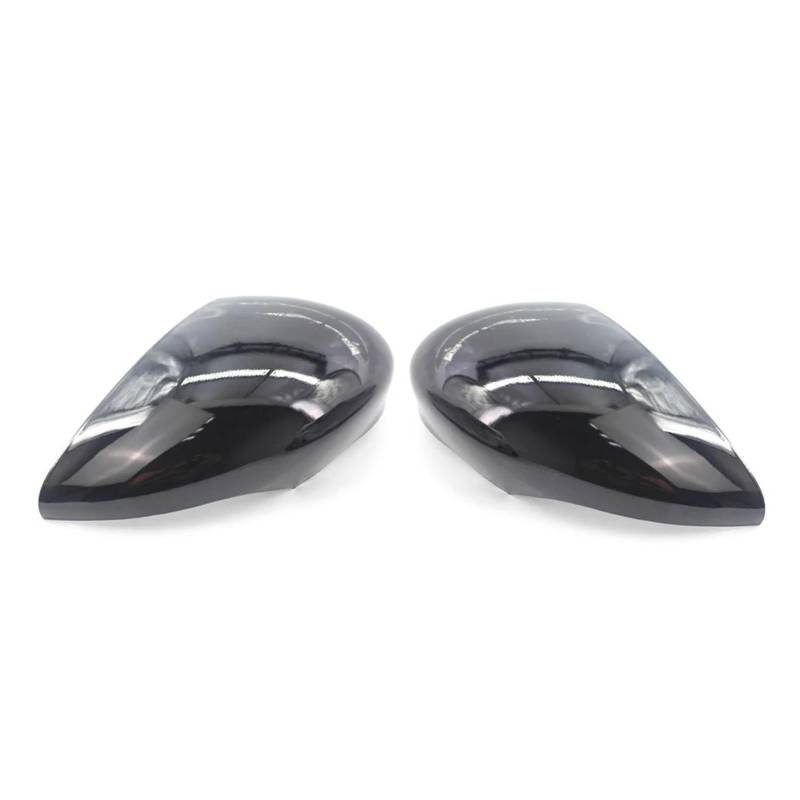 Rückspiegelgehäuse Spiegelkappe Kohlefaser/Schwarz Für Ford Für Fiesta Für MK7 2008 2009 2010 2011 2012 2013 2014 2015 2016 2017 Auto Rückspiegel Abdeckung(Schwarz) von SADHADAH