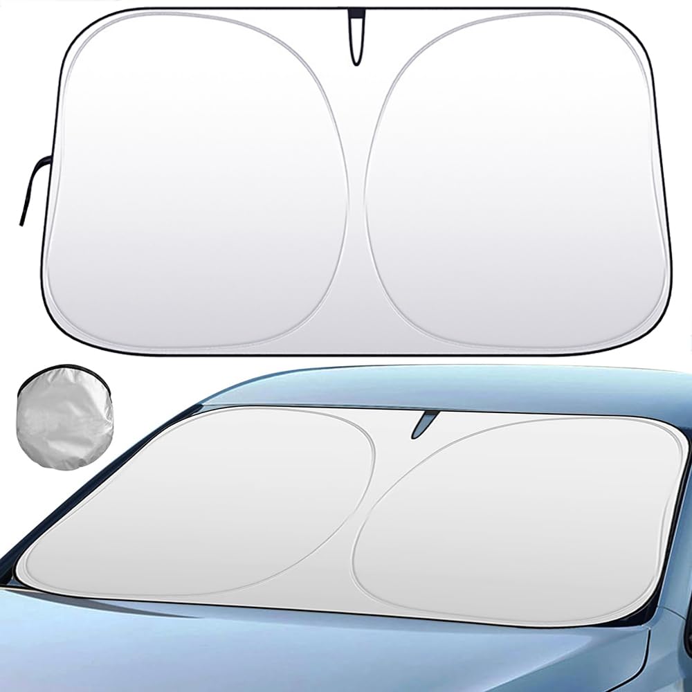 Auto Sonnenschutz Frontscheibe, für Mazda CX5 2015 Auto Windschutzscheibe Sonnenschirm 360° Drehbar Faltbare Windschutzscheibe Sonnenblende,M(145 * 85cm) von SADVFBG