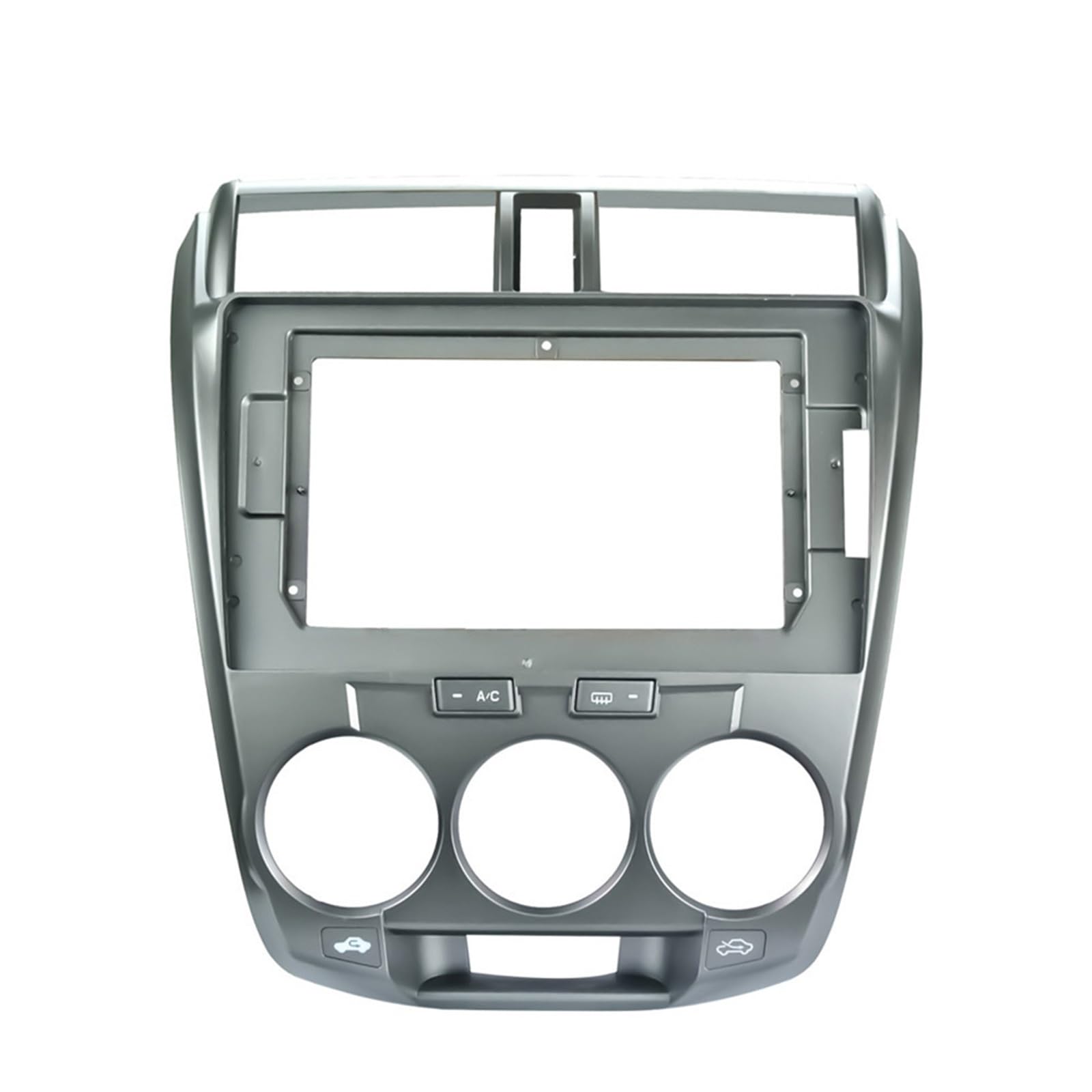 Auto-Audio-Rahmen 10,1 Zoll Autoblende/Passend for Honda City 2008–2014, Doppel-Din-Blenden, Audio-Adapter, Rahmenblende for Ballade 2008–2014 Autoradio Radioblende Doppel(Silver) von SAEHEDRDDF