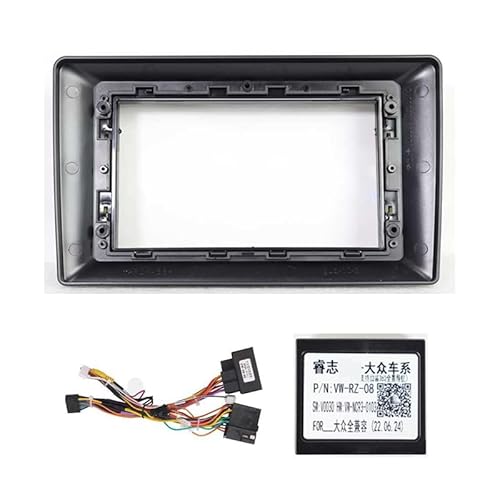 Auto-Audio-Rahmen 2 Din Autoradio Rahmen/Fit for VW 2009 TOURAN PASSAT Golf t5 Auto-Player DVD Dashboard Audio Panel montieren Installation Fascia Rahmen Autoradio Radioblende Doppel(Full Sets) von SAEHEDRDDF