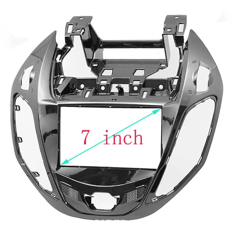 Auto-Audio-Rahmen 7 Zoll 2-Din-Autoradio-Blendenrahmen/Passend for Ford B-MAX UV Schwarz, Umrüstung im Armaturenbrett-Montagesatz, Audio-Panel, Auto-Stereo-Trimm-Kit Autoradio Radioblende Doppel(173-9 von SAEHEDRDDF