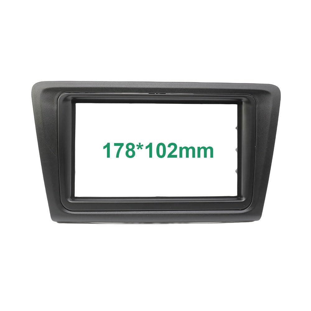 Auto-Audio-Rahmen 7 Zoll 2Din Autoradio DVD-Player Blenden Rahmen/Fit for SKODA Rapid 2013+ Panel Adapter Audio Umrüstung Dash Mount CD Trim Autoradio Radioblende Doppel(Frame B) von SAEHEDRDDF