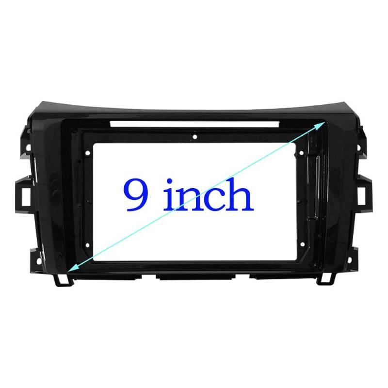 Auto-Audio-Rahmen 9/10,1 Zoll Autoradio-Blende/Passend for Nissan NP300 Navara Frontier Stereo-DVD-Player-Einbauverkleidung Head Unit Panel Audiorahmen Autoradio Radioblende Doppel(9 inch frame) von SAEHEDRDDF