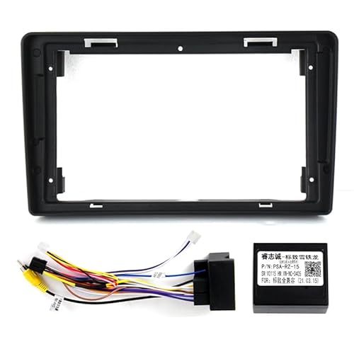 Auto-Audio-Rahmen 9" Android-Autoradio-Rahmen/Passend for Citroen Berlingo 2008-2019 Blende Auto-Stereo-Armaturenbrett-Montage Blende Multimedia-Kit Halterung Autoradio Radioblende Doppel von SAEHEDRDDF