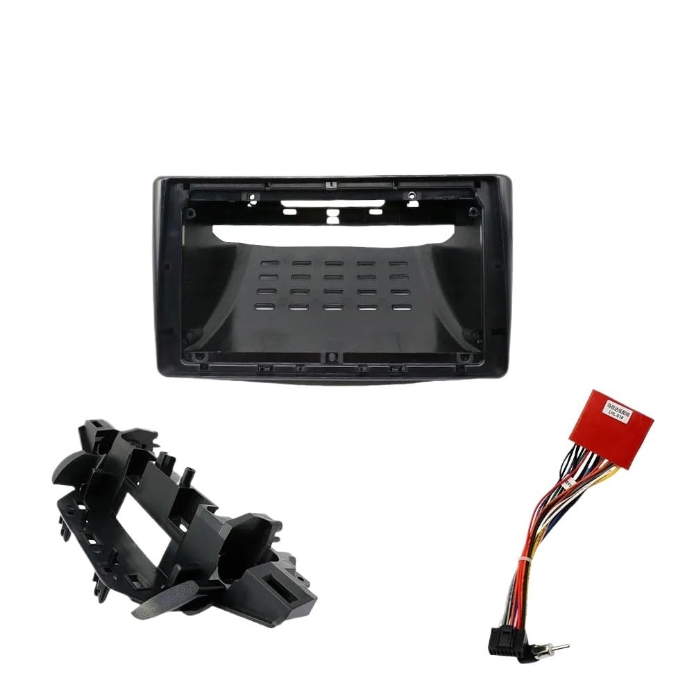 Auto-Audio-Rahmen 9-Zoll-Adapter Autoradio DVD-Player Blendenrahmen/Fit for Mazda CX-5 CX5 2018 Android Big Screen Audio Dash Fitting Panel Kit Autoradio Radioblende Doppel(Frame Cable) von SAEHEDRDDF