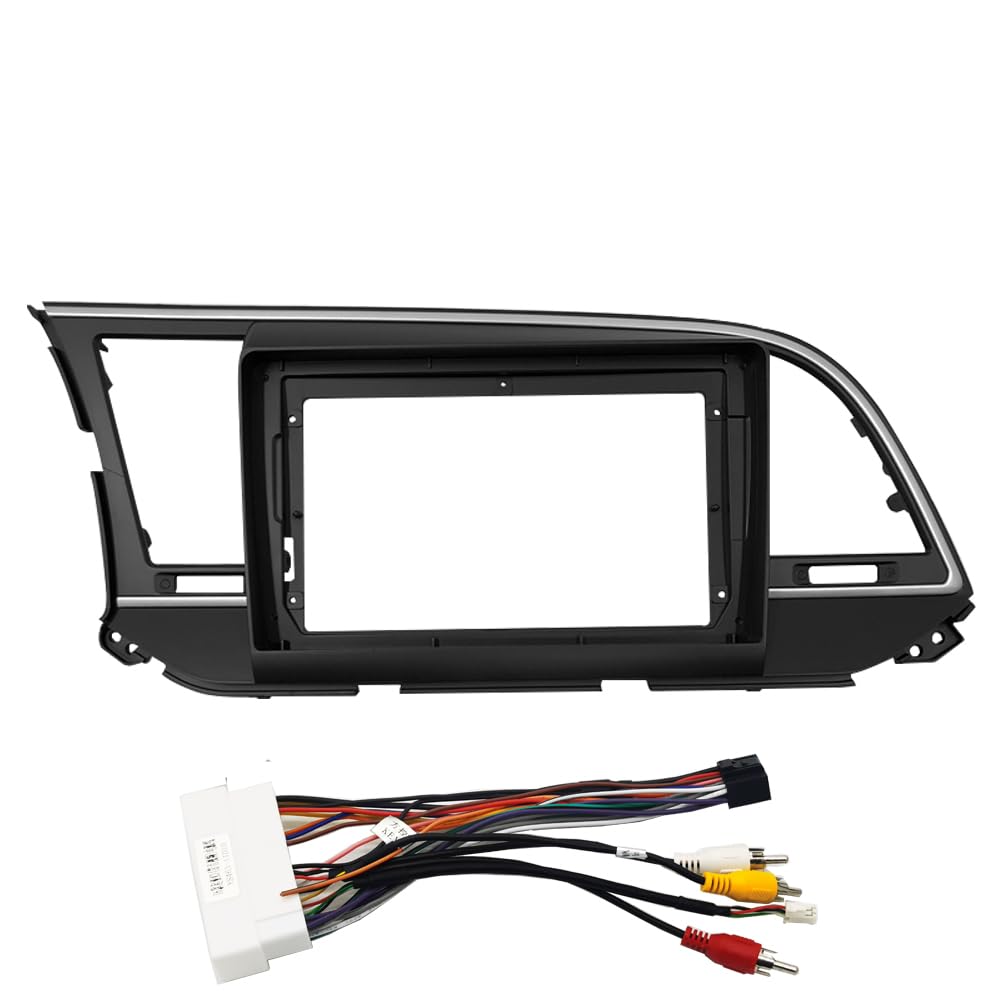 Auto-Audio-Rahmen 9-Zoll-Auto-Blendenverkleidungssatz/Passend for HYUNDAI Elantra 2012-2018, Doppel-DIN-DVD-Blendenrahmen, Audio-Einbauadapter, Armaturenbrett Autoradio Radioblende Doppel(Frame-2016 von SAEHEDRDDF