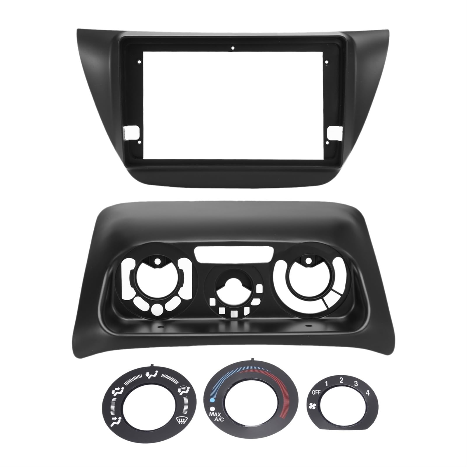 Auto-Audio-Rahmen 9-Zoll-Autoblende/Passend for Mitsubishi Lancer IX 2000-2010 2Din-Blenden-Audio-Einbauadapter-Panel-Rahmen-Kit Autozubehör Autoradio Radioblende Doppel von SAEHEDRDDF