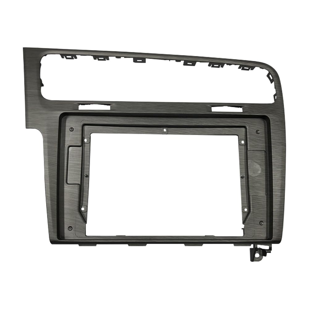 Auto-Audio-Rahmen ABS-Kunststoffrahmenblende, Radio-Stereo-DVD-Player, 2-DIN-Einbau, Autoradio-Blende, passend for Volkswagen Golf 7 2014–2017 Autoradio Radioblende Doppel von SAEHEDRDDF