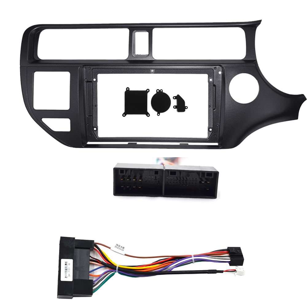 Auto-Audio-Rahmen Auto 2Din Audio Radio Blende Rahmen/Fit for KIA RIO 2012 9 Zoll Big Screen Stereo Armaturenbrett Einbauverkleidung Kit Umrüstung Installation Autoradio Radioblende Doppel(Right Frame von SAEHEDRDDF