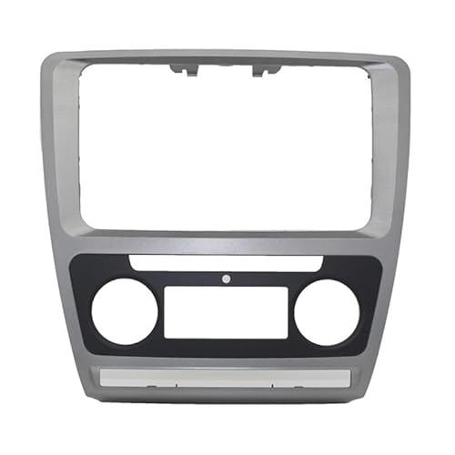 Auto-Audio-Rahmen Auto Umrüstung 2DIN DVD rahmen DVD-panel Dash Kit DVD Fascia Audio rahmen/Fit for Skoda Octavia 2013 Zubehör Autoradio Radioblende Doppel(Manual air condition) von SAEHEDRDDF