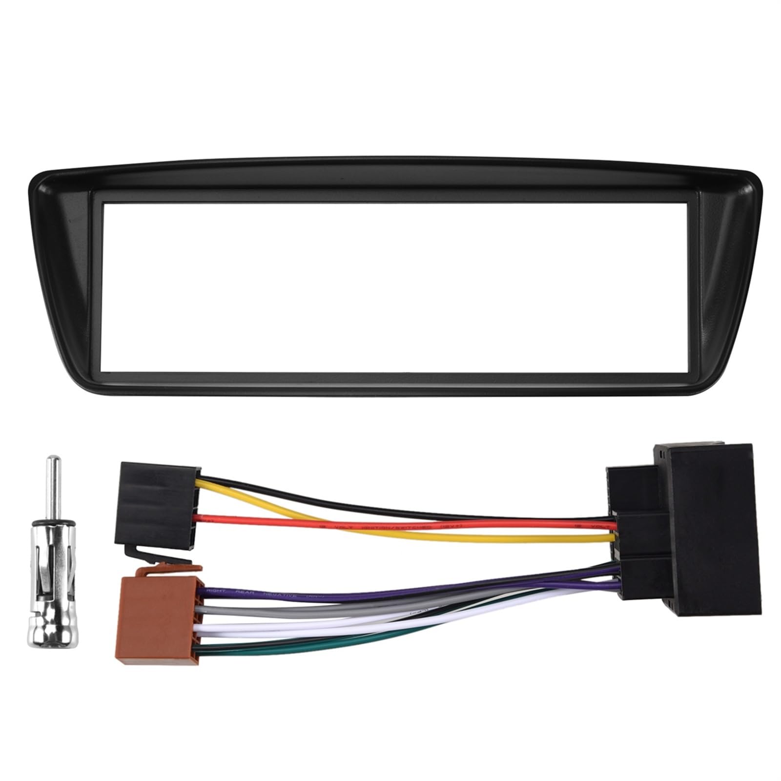 Auto-Audio-Rahmen Autoradio-Blendenrahmen 1 Din CD DVD Dash Audio Innenverkleidung/Passend for Citroen C1 for Toyota Aygo for Peugeot 107 Autoradio Radioblende Doppel von SAEHEDRDDF