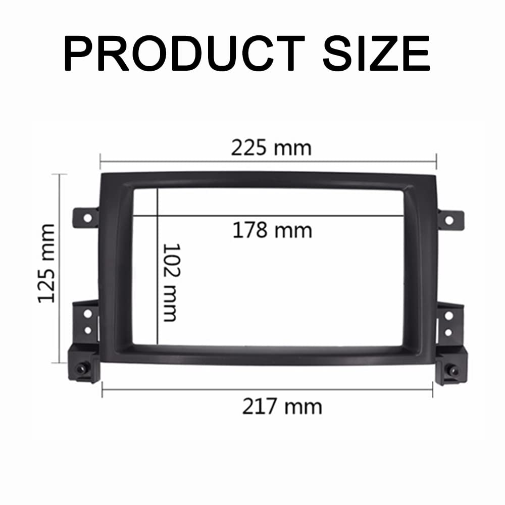 Auto-Audio-Rahmen Doppel-DIN-Blende/Passend for Suzuki Grand Vitara III, Autoradio-Panel, Armaturenbrett, Stereo, CD, GPS, Einbaurahmen, Blende Autoradio Radioblende Doppel(178x100mm) von SAEHEDRDDF