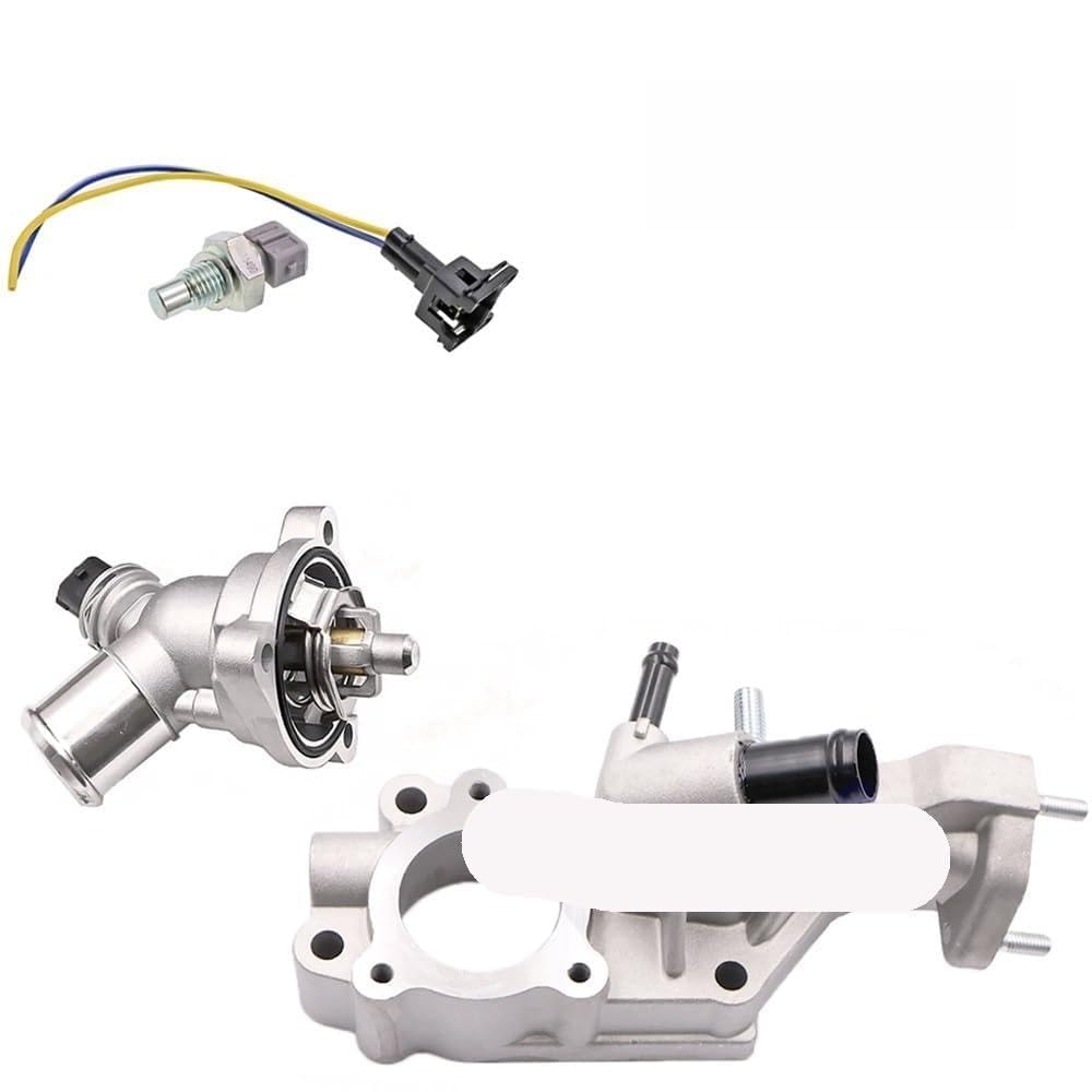 Auto-Thermostat 96437895 Thermostatgehäuse Montage/Passend for Chevrolet Spark M300 B12D1 1,0 1,2 2010-2015 25192923 24101252 96437895 96988257 Thermostat Kompatibel(4 PCS) von SAEHEDRDDF