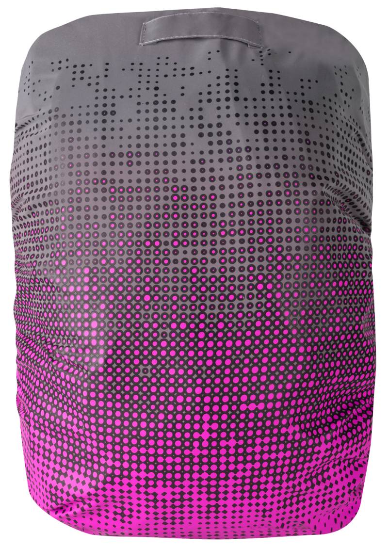 Reflektierender Bagcover silber-pink reflektierend von SAFETYMAKER