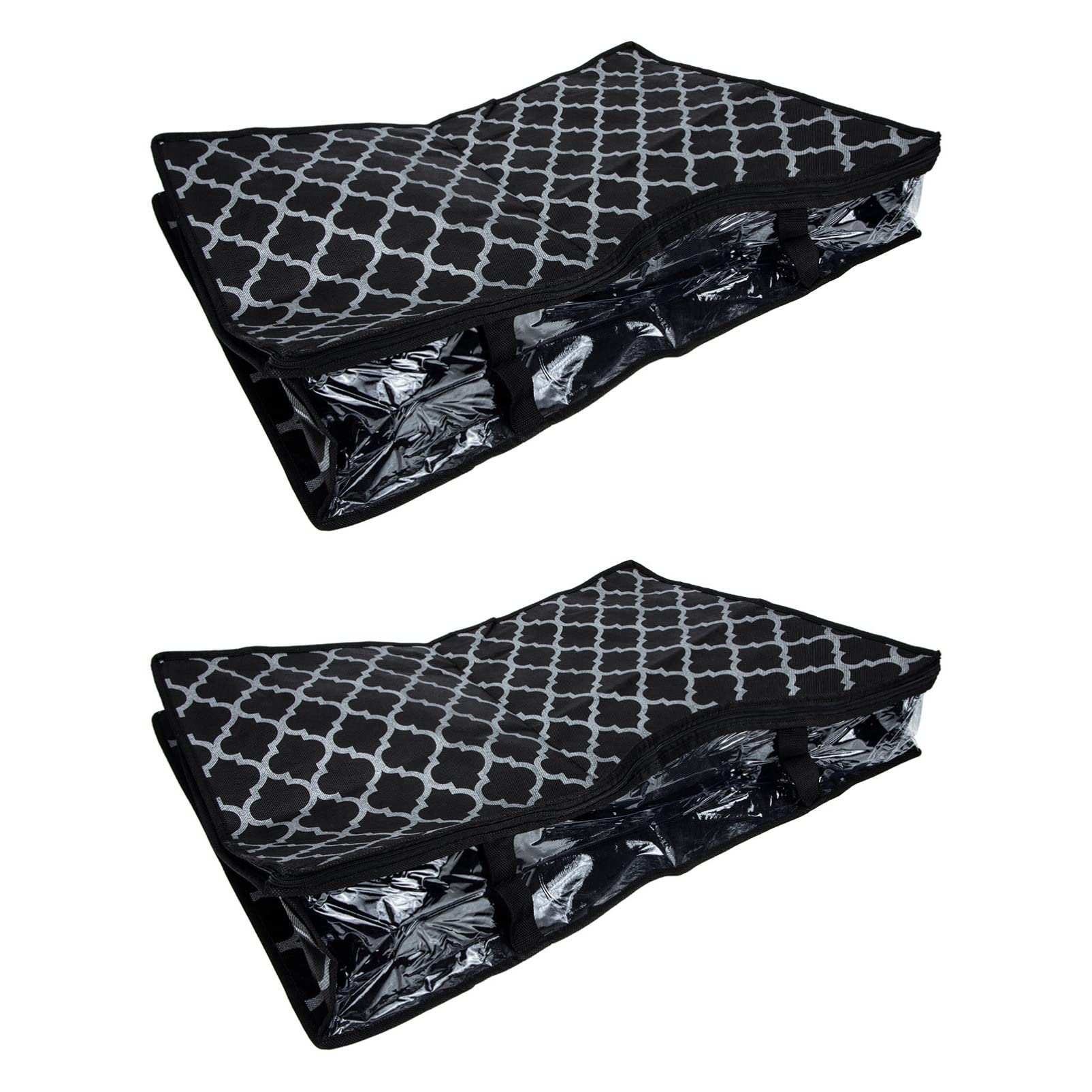 SAFIGLE 6 STK Kuscheltaschen Decke Aufbewahrungstaschen Für Kleidung Aufbewahrungstasche Für Kleidung Aufbewahrungshülle Für Kleidung Garderobenorganisatoren Stepptaschen Vlies Black von SAFIGLE