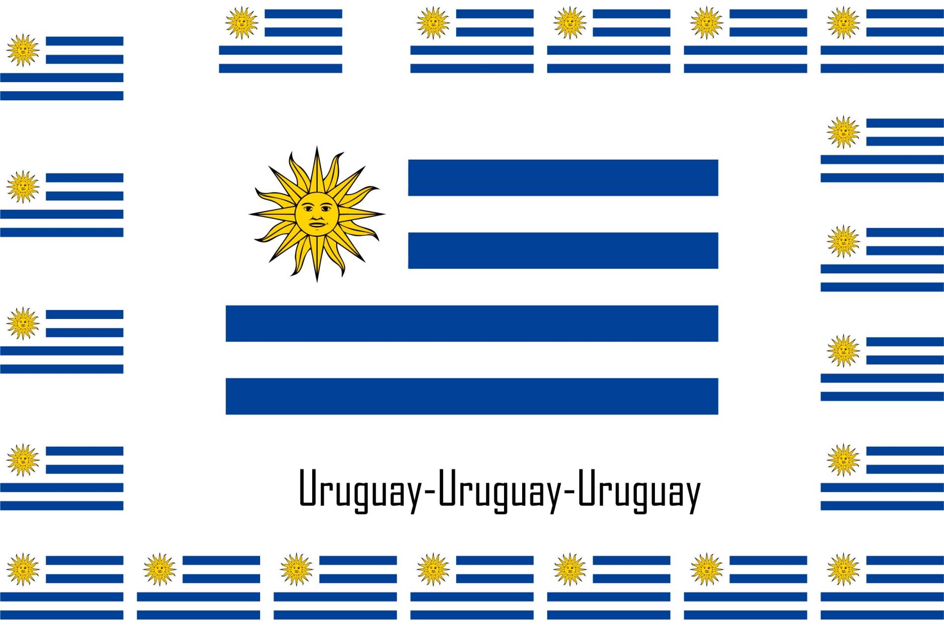 SAFIRMES 15 selbstklebende Vinyl-Aufkleber, Flagge Uruguay von SAFIRMES