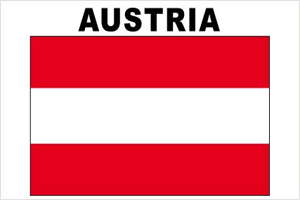 SAFIRMES Austria 1 x Aufkleber 10 x 15 cm Vinyl Sticker Auto Motorrad Koffer von SAFIRMES