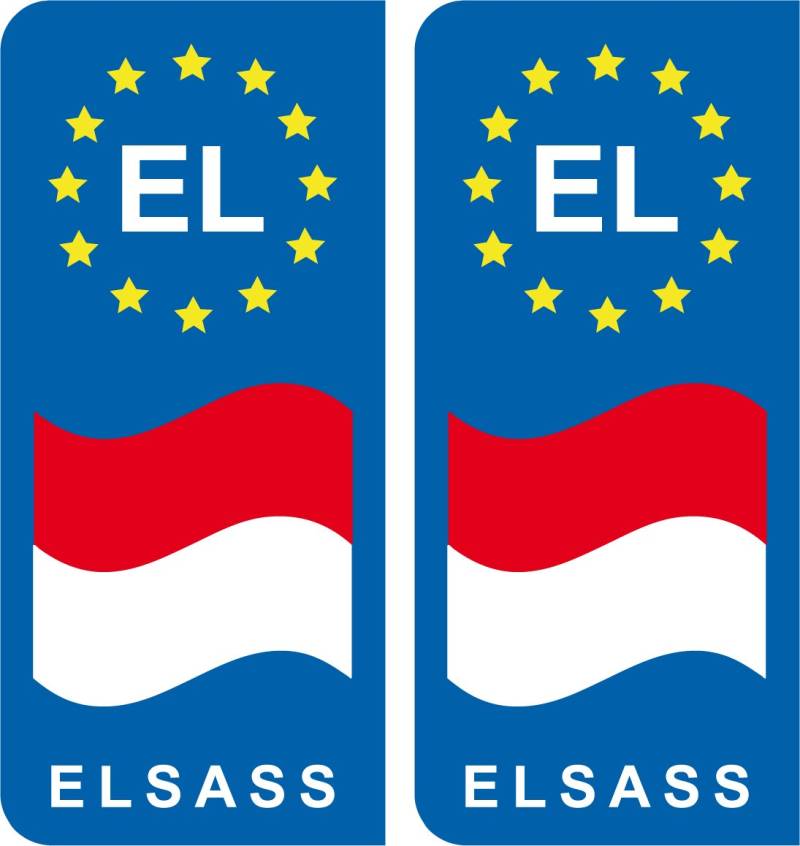 SAFIRMES Sticker EL Elsass, selbstklebend, 2 Stück von SAFIRMES