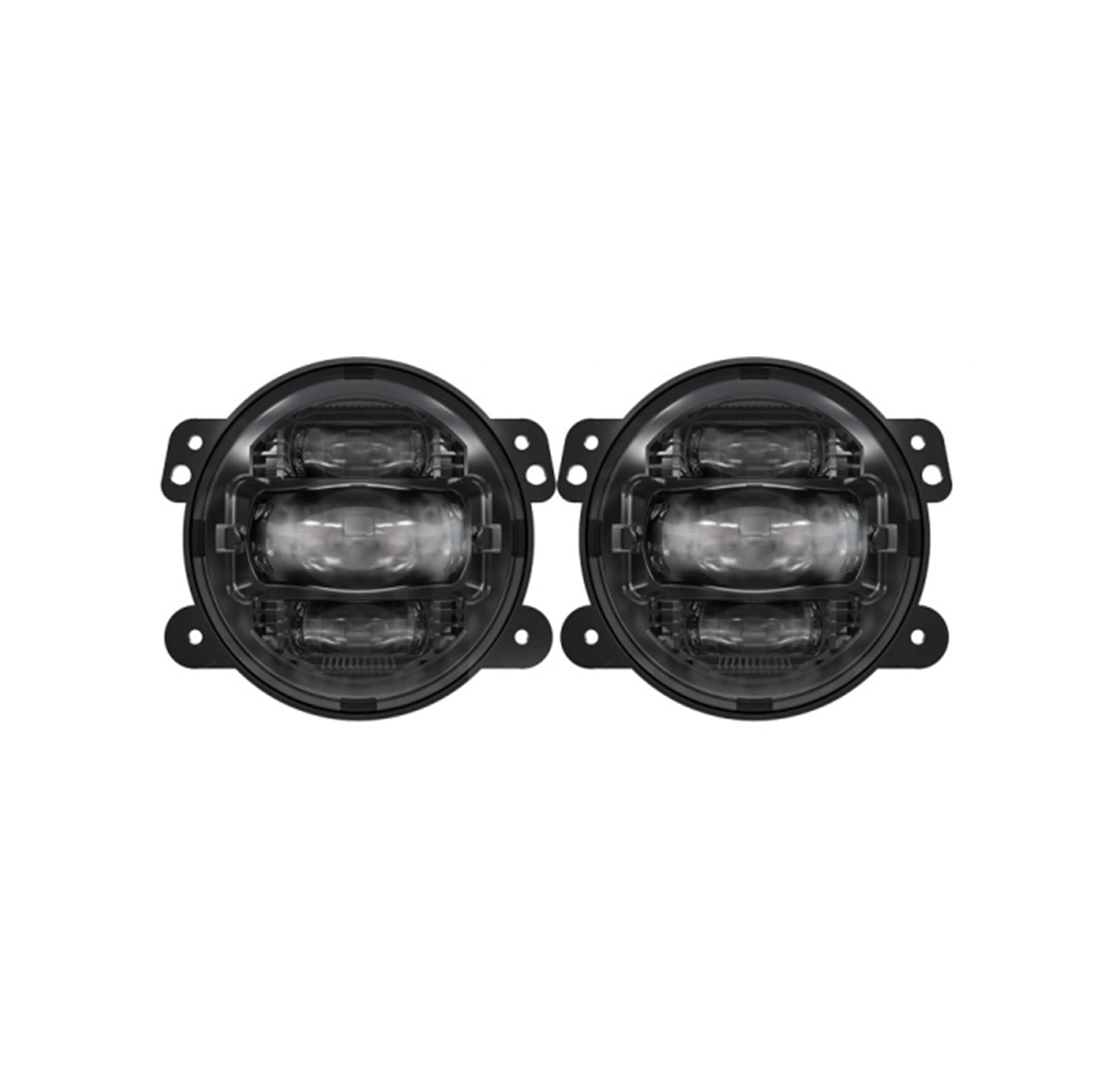 SAFWEL Nebelscheinwerfer Schwarze 2pcs 4 Zoll Weiße Runde Nebelscheinwerfer Für Wrangler JK 2007-2017 Auto Len Projektor 4 '' Nebelscheinwerfer von SAFWEL