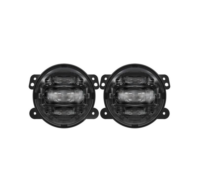 SAFWEL Nebelscheinwerfer Schwarze 2pcs 4 Zoll Weiße Runde Nebelscheinwerfer Für Wrangler JK 2007-2017 Auto Len Projektor 4 '' Nebelscheinwerfer von SAFWEL