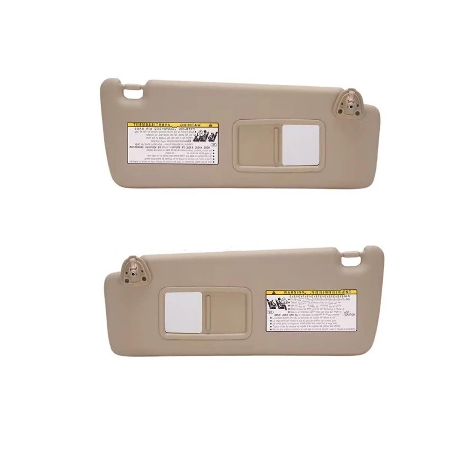 Auto-Sonnenschutz Für Toyota Für Highlander 74320-48260-A0 Grau Beige Visier 2004 2005 2006 2007 Um Make-Up Spiegel Auto Teile Visier(Beige Left Right) von SAIBOL