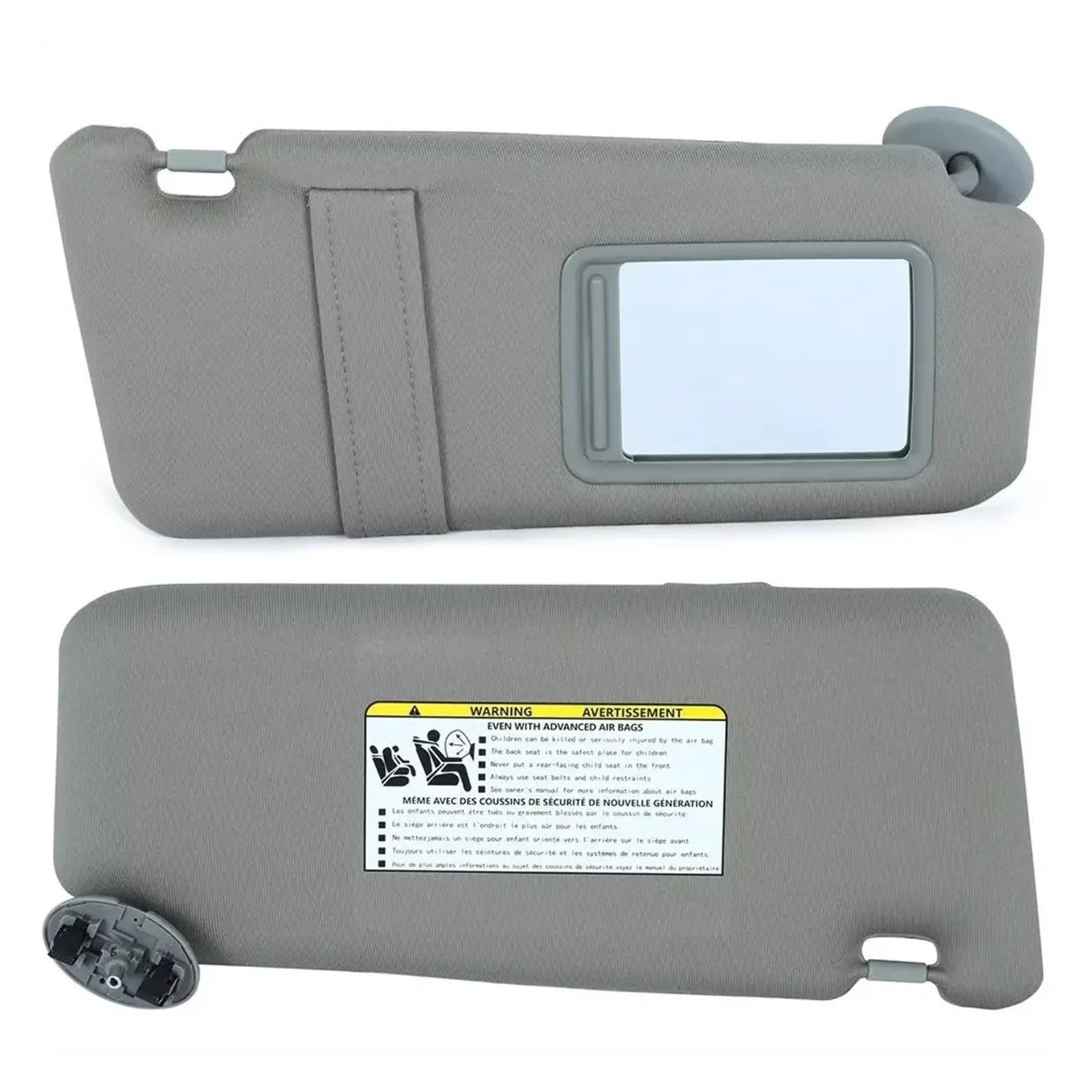 Auto-Sonnenschutz Grau/Beige Auto-Sonnenblende, Paar, Linke Und Rechte Seite, Ohne Schiebedach, Ersatz-Innenraumteile Für Toyota Für Camry 2007–2011 Visier(Gray) von SAIBOL