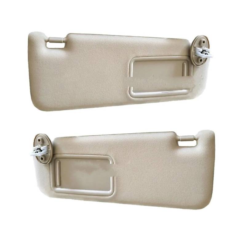 Auto-Sonnenschutz Grau Beige Auto Sonnenblende Links Rechts Seite Fahrerseite Beifahrerseite Sonnenblende Für Toyota Für Camry 2012-2017 74320-06610-B1 Visier(Beige A Pair) von SAIBOL