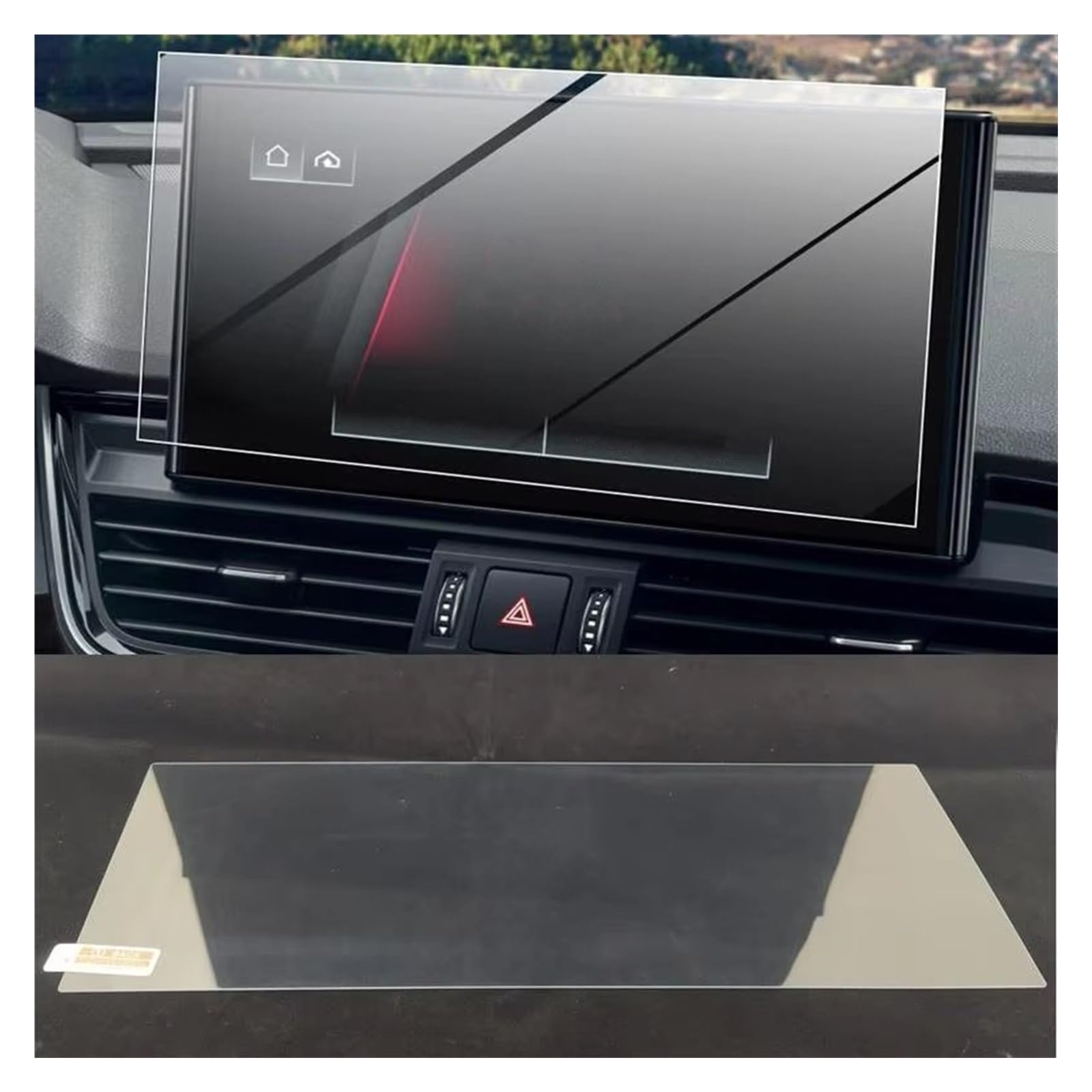 Displayschutz-Folie Für A4 2022 10,1 Zoll Auto-Infotainment-Radio GPS-Navigation Innenzubehör Displayschutzfolie Aus Gehärtetem Glas Displayschutzfolie von SAIBOL