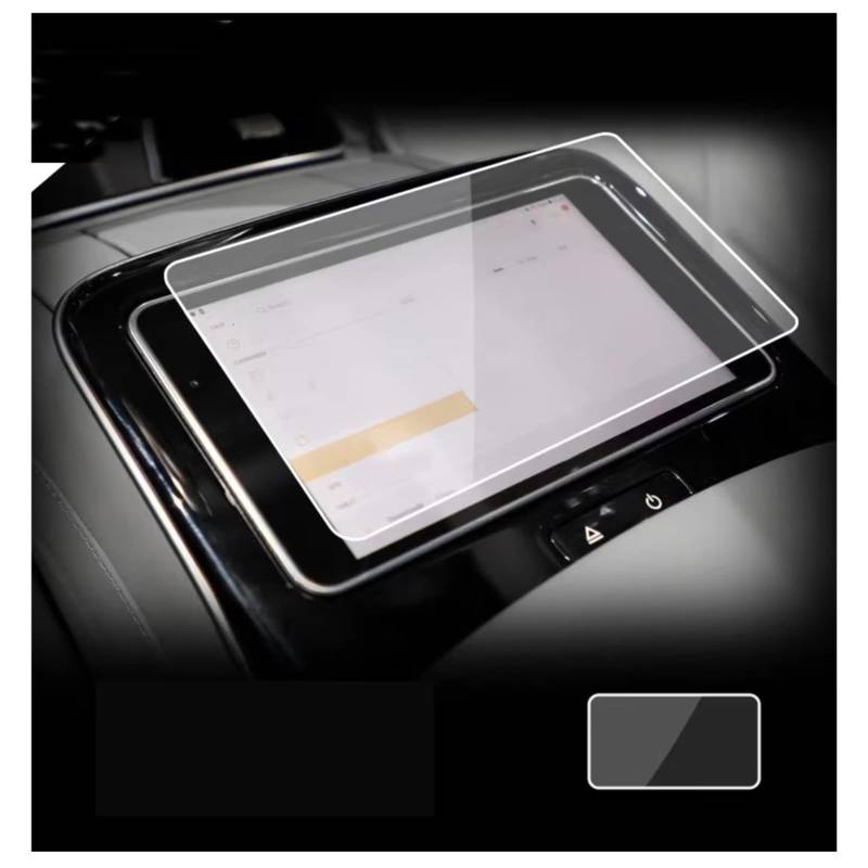 Displayschutz-Folie Für Benz Für EQS 2021 2022 2023 Navigation Rücksitz Rückseite Touchscreen Schutzfolie Gehärtetem Glas Filmschutz Displayschutzfolie von SAIBOL