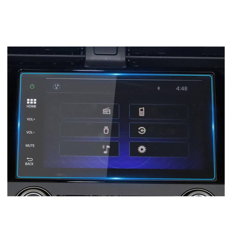 Displayschutz-Folie Für Civic 2016 2017 2018 2019 2020 2021 2022 Auto GPS-Navigation Gehärtetem Glas Screen-Dashboard Display Schutz Abdeckung Schutz Film Zubehör Displayschutzfolie von SAIBOL