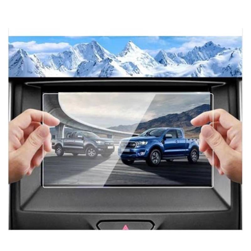 Displayschutz-Folie Für Ford Für Mustang 2015-2020 2021 2022 2023 8 Zoll Auto GPS Navigation Touchscreen Schutzfolie Gehärtetem Glas Filmschutz Displayschutzfolie von SAIBOL