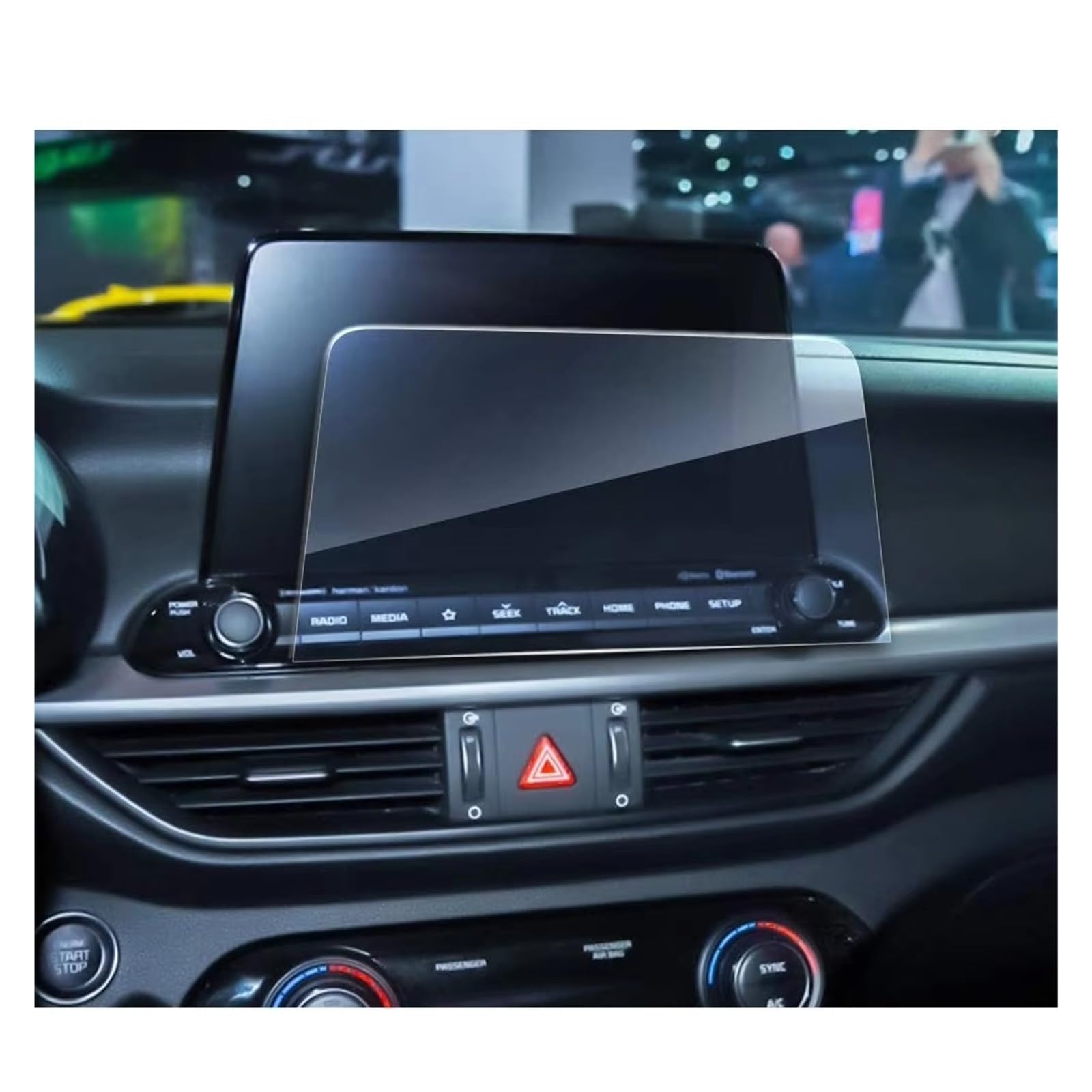 Displayschutz-Folie Für Forte 2019 2020 2021 8-Zoll-Autonavigations-Displayschutzfolie Infotainment-Display Center Touch Schutzfolie Aus Gehärtetem Glas Displayschutzfolie von SAIBOL